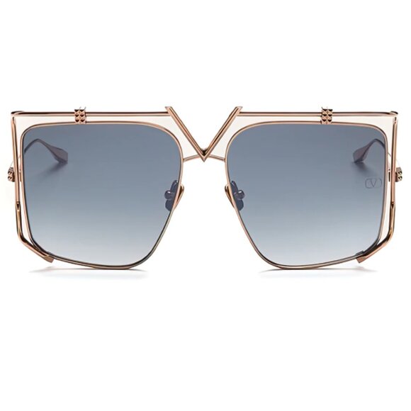 NWT VALENTINO V-LIGHT OVERSIZED WOMEN SUNGLASSES VALENTINO VLS-116A - Picture 2 of 4